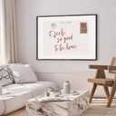 Cute Girly Wall Art Feels So Good To Be Home Vintage Wine Red Postcard Poster Canvas Printing Trendy Apartment Aesthetic for Room Home College Dorm Cool Girl Decor 8x12inch black framed