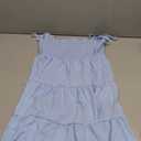 SOLY HUX Women's Sundress Smock Cami Mini Dress Sleeveless Swing A Line Short Dresses Casual Cute Summer Dresses (Medium, Light Blue)