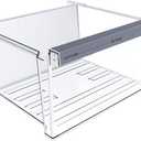 UPGRADED W11162443 Refrigerator Crisper Drawer Compatible with Whirlpool Crisper Drawer W11046494 Whirlpool Fridge Drawer Parts W10899435 WRS555SIHZ WRS325SDHZ WRS315SDHZ Maytag Refrigerator Drawer