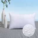 MIULEE Outdoor Pillows 12x20 Pillow Insert Throw Pillow Insert, Water-Resistant Premium Outdoor Pillow Stuffer Sham Rectangle for Couch Sofa Patio Furniture Cushion Porch Swing (12x20 Inch (Pack of 1))