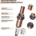 Oxygen O2 Sensor Downstream Fits for RAV4 Sport Limited 2.4L 2.5L 3.5L 2006 2007 2008 2009 2011 2012, Replace 234-4501, 2344501, 894650R030