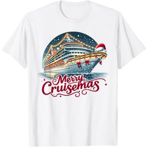 Merry Cruisemas - Cruise Mas T-Shirt, Pack Of 2, Size S, XL