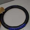 FH Group Universal Fit Ultra Grip Silicone and Faux Leather Steering Wheel Cover fits Most Cars, SUVs Blue
