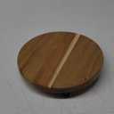 TOPZEA Decorative Round Wood Riser for Display, 10 inch Acacia Wood Pedestal Stand Farmhouse Kitchen Decor Tray Coffee Table Bathroom Counter Organizer for Plant Pot, Perfume, Cake, Lamp