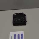 Digital Alarm Clock Radio with AM/FM Radio, Multi-Colors 1.4 LED Digits, Preset, Sleep Timer and Clear Display with Dimmer for Bedroom Bedside, Battery/Plug-in Powered (Black)