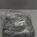 LEEVAN Washable Runner - 2'x5', Black Hallway Runner, Hand-Woven Reversible Entryway Rug, Cotton Modern Bedroom & Bathroom Rug, Soft Laundry & Kitchen Sink Foyer, Blacl/Cream