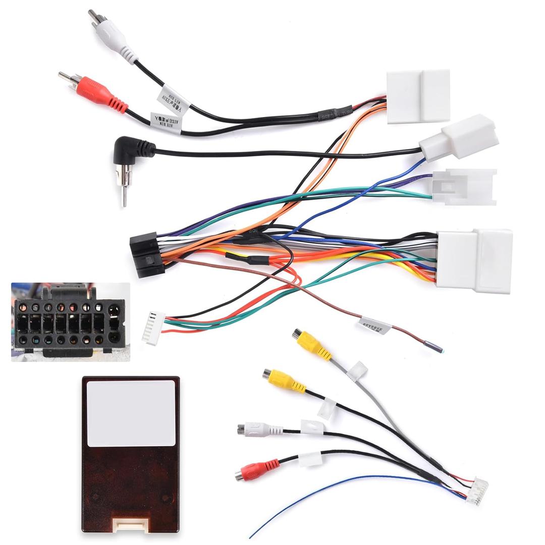 JBL Harness Adapter for Toyota Car Radio - 16 PIN Power Cable Plug and Play Wiring Harness Power Cable - for Toyota Tundra RAV4 Camry Corolla Highlander Vios Yaris Sienna Hilux Prado Fortuner