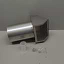 4 Inch Dryer Vent Cover Outside Hooded Wall Vent with Screen and Damper, Exhaust Vent Wall Mount Exterior Wall Vents Cover Cap for Dryer Ventilation&Outdoor Air Exhaust,Galvanized Steel,White