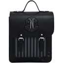 Wednesday Nevermore Academy Mini Backpack - Faux Black Leather