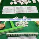 4PCS Mahjong Magnified Line Finder, Magnifier Reader with Guiding Line Perfect for Magnifying Mahjong Rule Card, Mahjong Players, Mahjong Accessories (Blue Line)