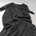 Runwind Plus Size Dress for Women - 3/4 Sleeve V Neck Maxi Dresses for Women Black 4XL