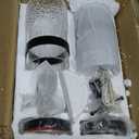 LMS Glass Pendant Lights Kitchen Island, 1-Light Modern Black Pendant Light with Hammered Glass and Rods, Mini Hanging Lighting for Kitchen Island Sink Bathroom Bedroom, LMS-172