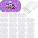 PYD Life 20 Pack Sublimation Scrapers Extra Large White Blanks 5.3" x 3" for Vinyl Customized Patterns Names Logo,Craft Weeder Vinyl Tools and Accessories for Cricut Cameo 5 HTV UV DTF DIY Projects