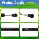 2Pcs 5100940 Steering Damper Shock Absorber, Compatible with Ferris IS500Z IS1500Z IS1500ZX IS2000Z IS2500Z IS3100Z IS5100Z F50XT F150XT F200XT Mower Dampener Replacement Part, Replace 5100940SM