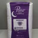 Poise Overnight Incontinence & Postpartum Pads for Bladder Leaks, 8 Drop Extra Coverage, 72 Count (2 Packs of 36) (Long)