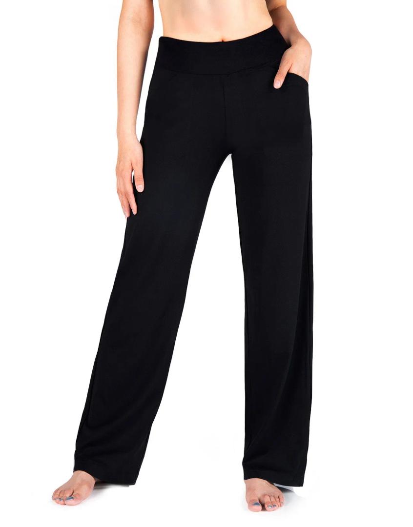 Yogipace Women's High Rise Wide Leg Pants, Small
