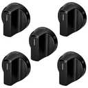 Sieri WFG550S0LV4 WFG525S0JV6 WFG550S0LV5 WFG525S0JV5 WFG550S0LB4 WFG550S0LB5 WFG525S0JB5 WFG525S0JB6 Knob for Whirlpool Stove Replacement Black Knobs for -W11620557 Check Fig 2 to Confirm 3/4D Shaft