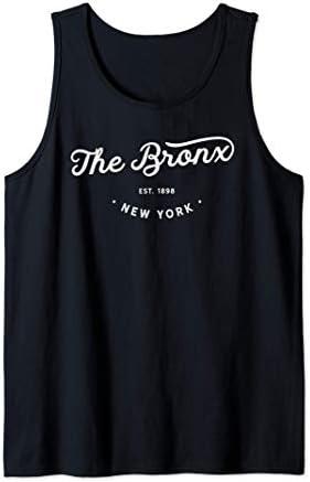 Classic Retro Vintage The Bronx New York Pride Tank Top, Black, Large