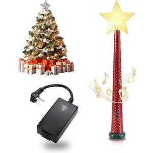 Wireless Remote Control Outlet, Christmas Magic Wand Tree Lights Remote Control with Music, Suitable for Halloween, Thanksgiving, and Christmas Parties