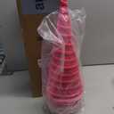 12 Pcs Christmas Velvet Tree Set Modern Christmas Decor Sequin Christmas Tree Decor Tree Figurines Holiday Entryway Tabletop Tree Centerpiece Rustic Winter Xmas Farmhouse Home Minimalist Decor (Pink)