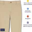 French Toast Girls' Pull-On Straight Fit Stretch Twill Pant (Standard & Plus) (18, School Uniform Grey)