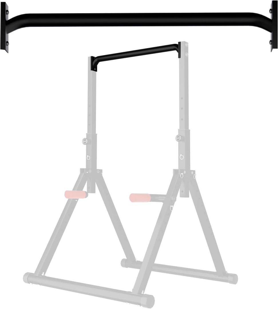 WATBKHE Power Tower Pull Up Dip Station Foldable, Pull Up Bar Station Adjustable, Multi-Function Home Gym, Strength Training Fitness Equipment, Triangular Design, for Home Outdoor