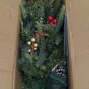 2 Pack Outdoor Christmas Trees for PorchLighted Artificial Christmas Urn Fillers, Battery-Powered LED Lights, Tripod Stakes for Holiday Porch Decorations on Porches, Patios,urn filler,and Flower Beds