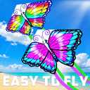 5 Pack Kite for Kids Adults, Butterfly Kites for Kids Ages 4-8 8-12, Rainbow Kites for Toddlers Age 3-5 Beginners Easy to Fly in Low Wind- Large Kite for Family Beach Outdoor Games and Activities