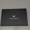 HITIME XVX Shine Through Keycaps w/IMD Tech, Custom Ice Crack Keycaps 60 75 100 Percent, White Key Cap Set 118 Keys Lines Backlit, OEM Profile Side Printed for Keyboards