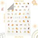 Baby Blanket for Unisex Boys Girls, Ultra Soft Nursery Minky Blankets for Crib and Stroller with Dot Backing, Lovely Neutral Baby Gifts for Infant Newborn Toddler, 30 * 40 inch, Animal