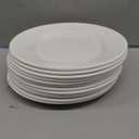 Hushee 12 Pack White Dessert Plates/Salad Dishes Set, Small Dinner Plates for Snacks, Dishes, Round Serving Dishes (7 Inch)