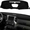 Dash Cover Fit for 2019-2021 Chevy Silverado/GMC Sierra 1500 2500HD 3500HD, Dashboard Cover Sun Shade Pad Custom Fit Dash Mat Protects Dashboard from UV, Cracks & Fading, Black