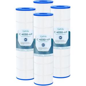 Cielvita C4030 4 oz Media Pool Filter Cartridge Replacement for Hayward SwimClear C4030, C4025, C4020, Replaces Hayward CX880XRE, Pleatco PA106, Unicel C-7488, FC-1226, FC-6430, NSF/ANSI 50, 425 sq.ft