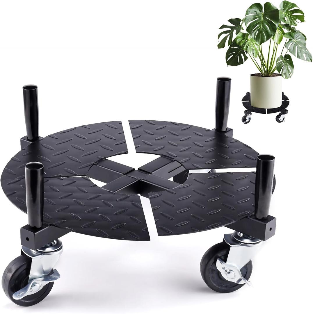 Plant Dolly with Wheels 15 to 24 Inch Adjustable Heavy Duty 440LBS Capacity