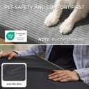 Bedsure XL Dog Bed for Crate - Large Orthopedic Pet Beds with Removable Machine Washable Cover, NOT Waterproof Egg Crate Foam Puppy Pad, Suitable for Pet Up to 80 lbs, 41"x27" (Charcoal Grey)