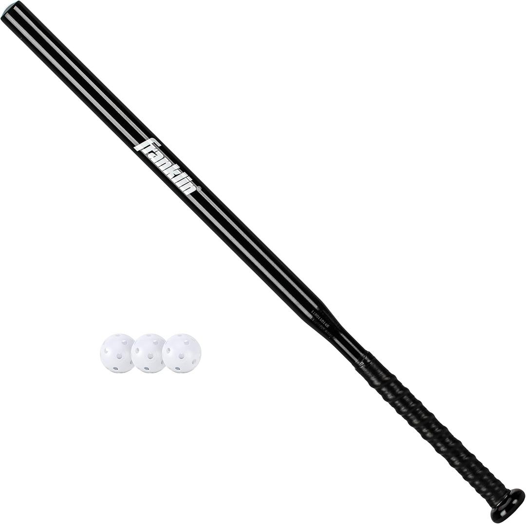 Franklin Sports Pro Elite Thin Bat Swing Trainer, 30", Aluminum Construction with 1 1/8" Bat Barrel and PU Bat Grip