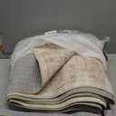 3x16 Washable Runner Rug for Hallway, Non-Slip Long Hallway Runner for Entryway, Soft Vintage Kitchen Mats for Floor, Abstract Dining Room, Bedroom, Living Room Rugs(3'x16', Beige/Ivory)