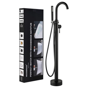 WOODBRIDGE F0006 MBRD Faucet, (L) 10 3/4" x (W) 6-1/4" x (H) 43-7/8, Matte Black WOODBRIDGE F0006 MBRD Faucet, (L) 10 3/4" x (W) 6-1/4" x (H) 43-7/8, Matte Black