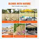 Landgarden Natural Bamboo Slat Screening, Eco-Friendly Privacy Slat Fence, Bamboo Screen Panel Roll for Balcony or as Wind and Sight Protection