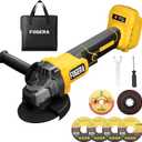 Cordless Angle Grinder, 4-1/2 Inch Power Grinder Tools Compatible with Dewalt 20V MAX Battery, 3 Speed Power Cordless Grinder for Metal Grinding, Cutting, Rust Removal (Battery Not Included)