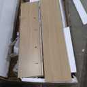 Hootata 47.2W Oak Shoe Storage Cabinet for Entryway with 4 Flip Drawers, Fluted Slim Shoe Cabinet, Free Standing Wooden Shoes Organizer for Foyer, Hallway