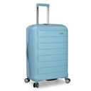 Traveler's Choice Pagosa Indestructible Hardshell Expandable Spinner Luggage, Baby Blue, Check-in Only