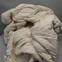 ROSGONIA California King Comforter Set Beige, 3pcs (1 Boho Cal King Comforter & 2 Pillowcases), All Season Bedding Soft Bedspread Blanket Quilt