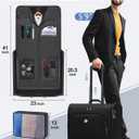 MATEIN Rolling Garment Bag with 2 Packing Cubes, Large Check-in Travel Garment Bags with 17.3 Inch Laptop Compartment, Wrinkle Free Wheeled Business Softside Suitcase Luggage for Men and Women, Black