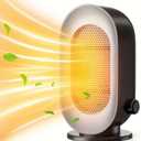 Portable Space Heater Indoor, 3 Modes Portable Small Electric Heaters with Overheat and Tip-Over Protection for Fast, Quiet and Energy Efficient Heating (Grey Black)