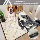 COSY HOMEER Dog Door Mat 24"x36" Dirt Trapper Entryway Rugs Absorbent Funny Welcome Mat Washable Non Slip Entry Rugs,Grey