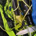 20ft Portable Outdoor Badminton Net Set for Driveway Backyard, Beach, Park with Durable Anti-Sag PE Net, Heavy Duty Steel Poles, 4 Badminton Rackets, 3 Shuttlecocks and 600D Carry Bag (Black + Yellow)