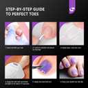 3 x Gelike ec 240pcs Square Toe Nail Tips: Clear Soft Gel Nails DIY Art Lover For Women - Home DIY Salons Use 12 Size