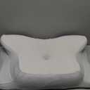 Cervical Neck Pillow for Pain Relief, Ergonomic Pillow Side Sleeper Pillow for Sleeping, Contour Memory Foam Pillows with Cooling Pillowcase Orthopedic Bed Pillow for Back Stomach Sleepers (Light Grey)