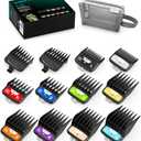 VGRPRO Professional Hair Clipper Guards, Color Coded Hair Cutting Guides from 1/16” to 1”, Replacement Barber Guards Compatible with Most Hair Clippers